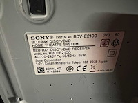 Sony - bdv-2100 blueray dvd systeem - overige beeldapparatuur - afbeelding 2 van  3