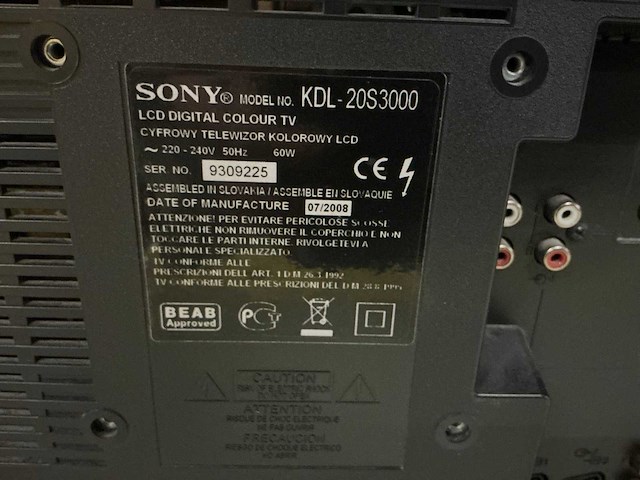 Sony bravia beeldapparatuur (2x) - afbeelding 6 van  8