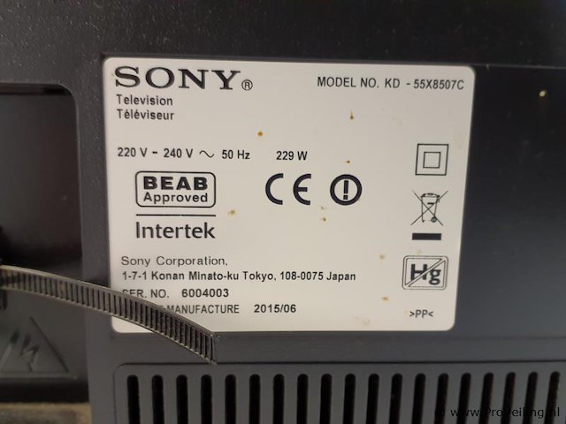 Sony bravia televisie ultra 4k, kd-55x8507c - 55" - afbeelding 3 van  6