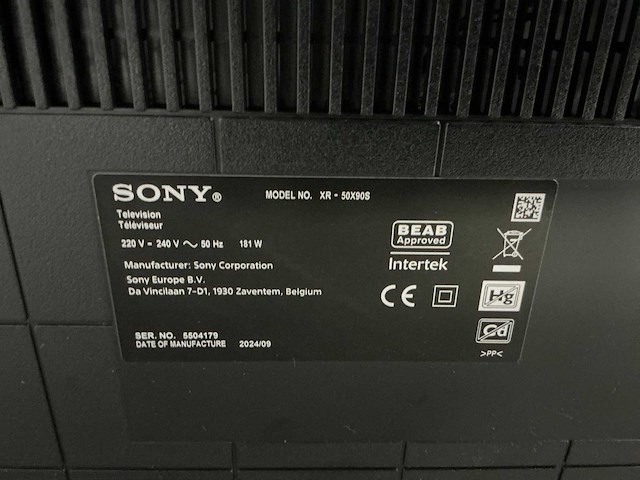 Sony bravia xr-50x90s televisie - afbeelding 2 van  10
