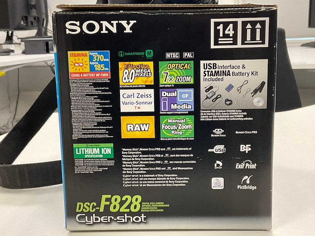Sony dsc-f828 fotocamera - afbeelding 4 van  5