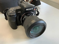 Sony dslr-a200 fotocamera met 3 lenzen en mini gray scale card - afbeelding 5 van  11