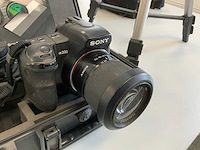 Sony dslr-a200 fotocamera met 3 lenzen en mini gray scale card - afbeelding 7 van  11