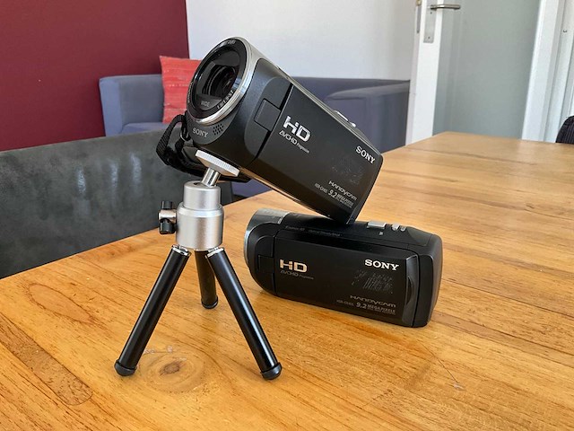 Sony handycam hdr-cx 405 videocamera (2x) - afbeelding 1 van  5