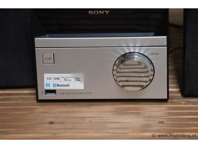 Sony home audio system cmt-sbt20b incl. afstandsbediening - afbeelding 2 van  5