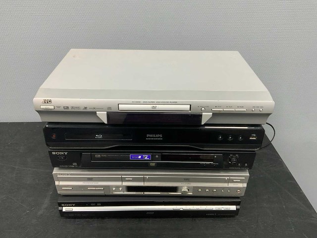 Sony, jvc, philips diverse blu-ray & dvd spelers (5x) - afbeelding 4 van  7