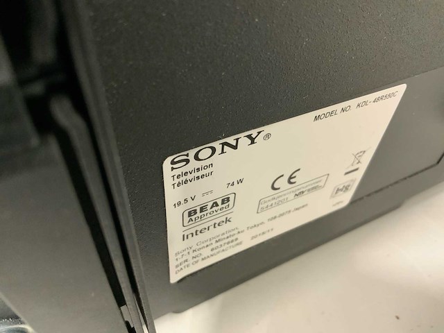 Sony kdl-48r550c televisie - afbeelding 3 van  4