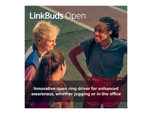 Sony linkbuds open draadloze oordopjes paars - afbeelding 3 van  5