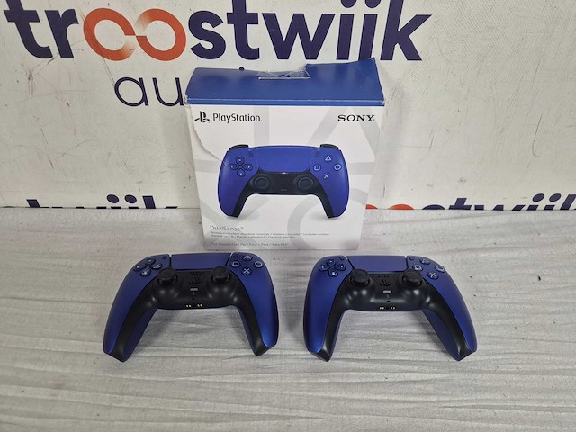 Sony playstation controller - ps5 - kobalt blauw (3x) - afbeelding 1 van  1