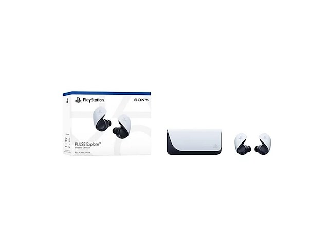 Sony playstation pulse explore draadloze oordopjes wit - afbeelding 3 van  5