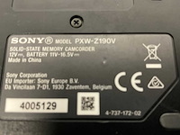 Sony pxw-z190v camcorder videocamera - afbeelding 10 van  11