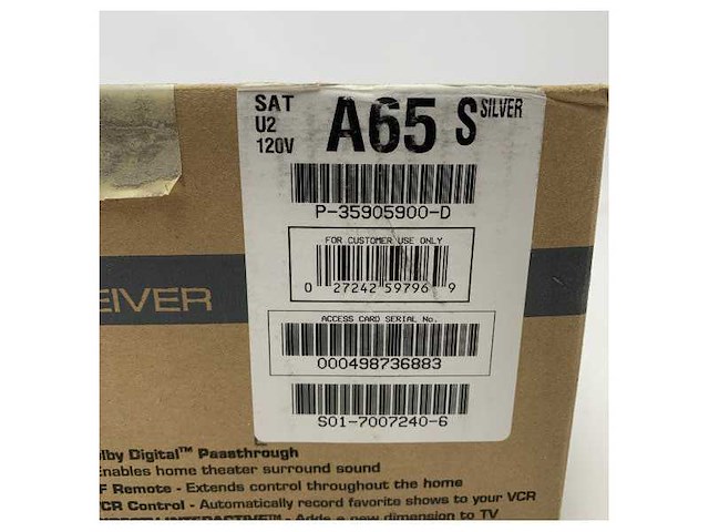 Sony sat-a65 digital satellite receiver - compact, reliable marine satellite tv receiver with dolby digital passthrough - afbeelding 7 van  7