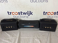 Sony srs-xg300 - bluetooth speaker - zwart + marshall kilburn ii - bluetooth speaker - zwart metaal - afbeelding 1 van  1