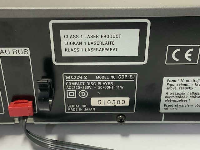 Sony ta-s2, mds-s1, cdp-s1, st-s1 divers afspeelapparatuur - afbeelding 11 van  14
