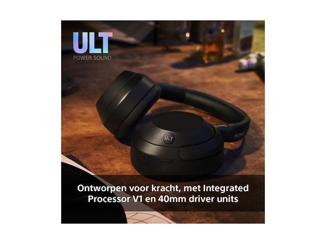 Sony ult wear draadloze noise cancelling koptelefoon off white - afbeelding 3 van  6