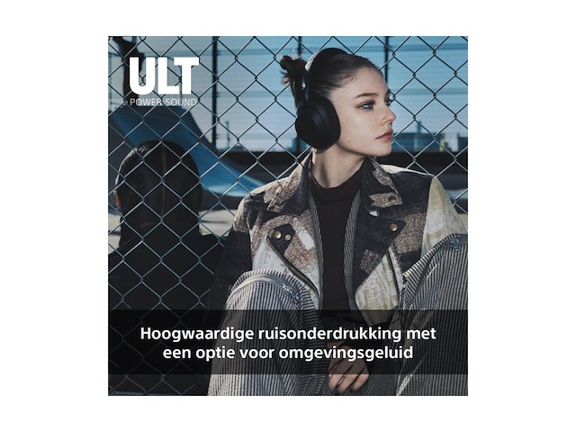 Sony ult wear draadloze noise cancelling koptelefoon off white - afbeelding 4 van  6