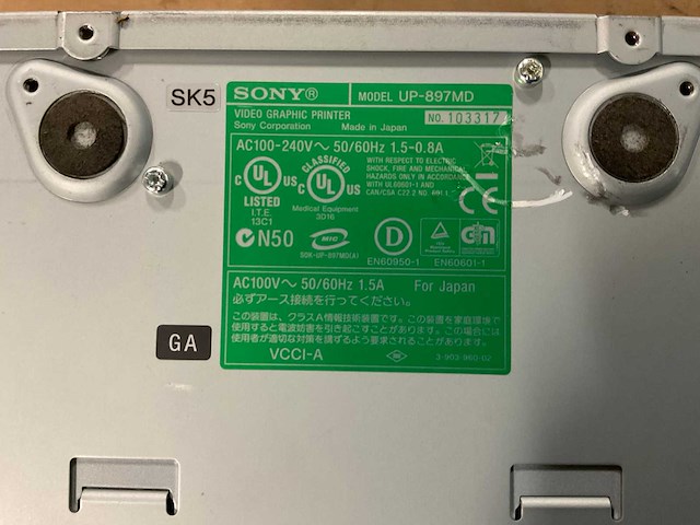 Sony up-897md video printer - afbeelding 4 van  4