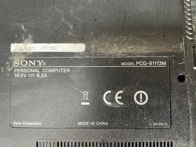 Sony vaio pcg-81113m laptop - afbeelding 7 van  8