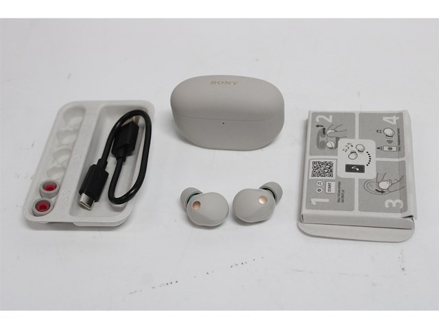 Sony wf-1000xm5 volledig draadloze oordopjes met noise cancelling zilver - afbeelding 3 van  3