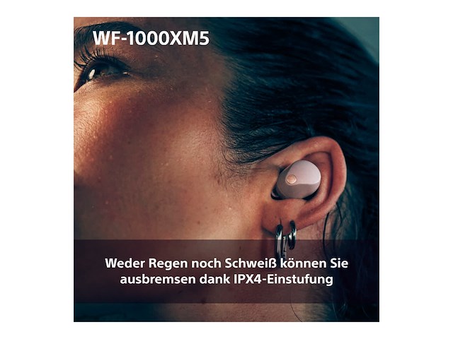 Sony wf1000xm5 oordopjes met noise cancelling smoky pink - afbeelding 3 van  5
