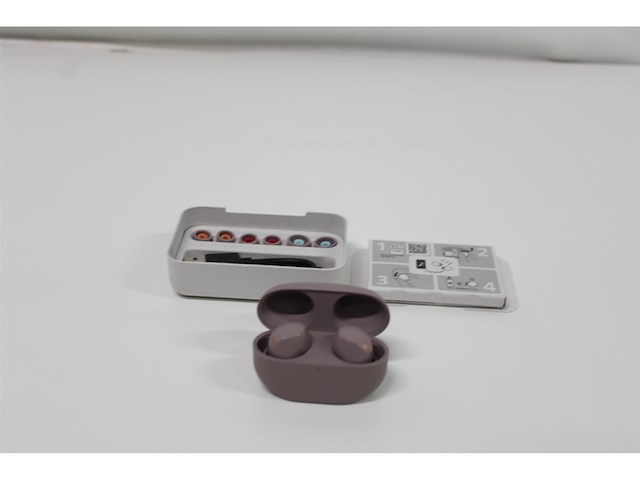 Sony wf1000xm5 oordopjes met noise cancelling smoky pink - afbeelding 5 van  5