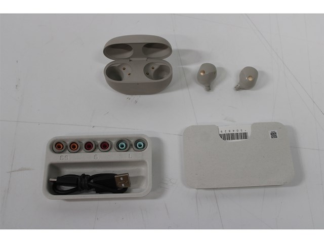 Sony wf1000xm5 volledig draadloze oordopjes met noise cancelling zilver - afbeelding 2 van  2