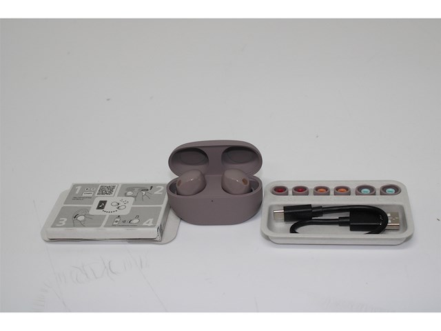 Sony wf1000xm5 volledig draadloze oordopjes smoky pink - afbeelding 4 van  4