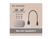 Sony wf1000xm5 volledig draadloze oordopjes smoky pink - afbeelding 4 van  5