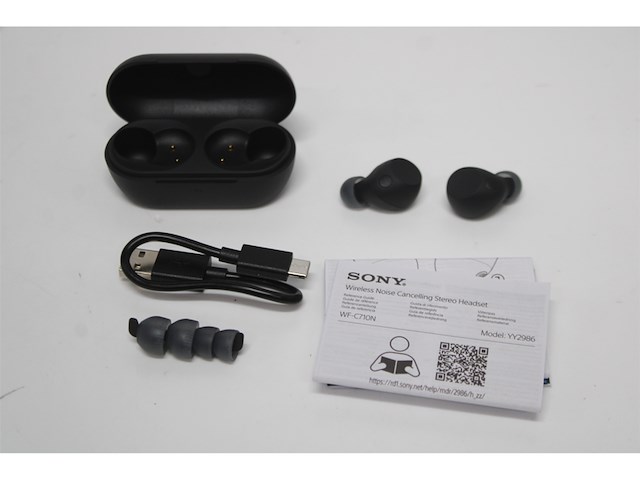 Sony wfc710n draadloze oordopjes met noise cancelling zwart - afbeelding 5 van  5