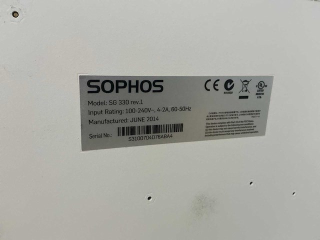 Sophos sg-330 firewall - afbeelding 4 van  6