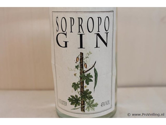 Sopropo gin - 50 cl - winkelverkoopprijs € 28.95 - afbeelding 2 van  3