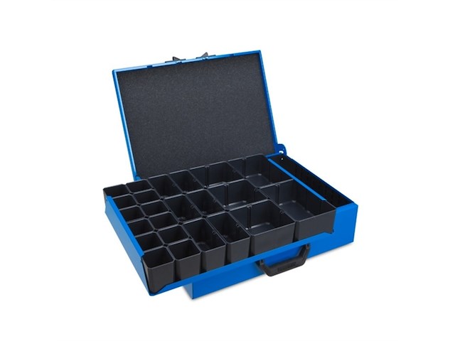 Sortimo km342 metalen koffer (incl. 46 inzetbakjes) - afbeelding 1 van  4