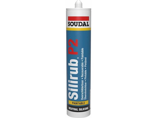 Soudal - silirub p2 310ml zwart - verf, pur, lijm en kit (15x) - afbeelding 1 van  5