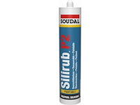 Soudal - silirub p2 310ml zwart - verf, pur, lijm en kit (15x) - afbeelding 1 van  5