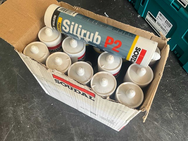 Soudal - silirub p2 310ml zwart - verf, pur, lijm en kit (15x) - afbeelding 2 van  5