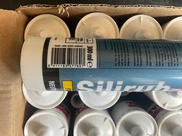 Soudal - silirub p2 310ml zwart - verf, pur, lijm en kit (15x) - afbeelding 4 van  5