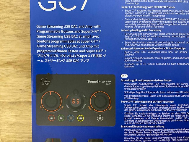 Sound blaster gc 7 - afbeelding 3 van  3