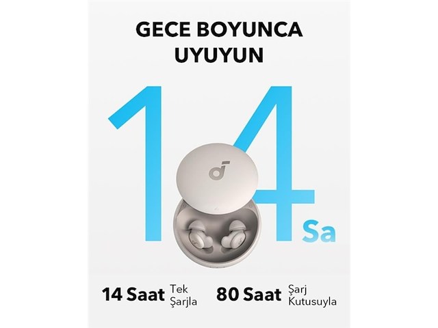 Soundcore by anker sleep a20 draadloze slaapoordopjes noise blocking - afbeelding 2 van  6