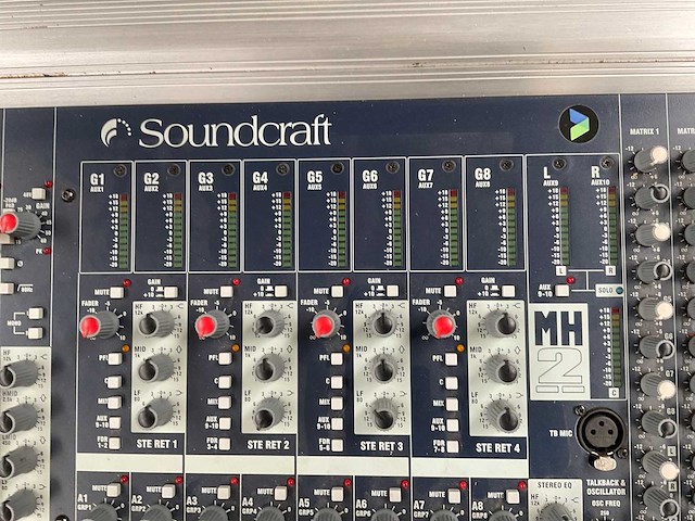 Soundcraft mh2 32/4 analoge mengtafel - afbeelding 7 van  8