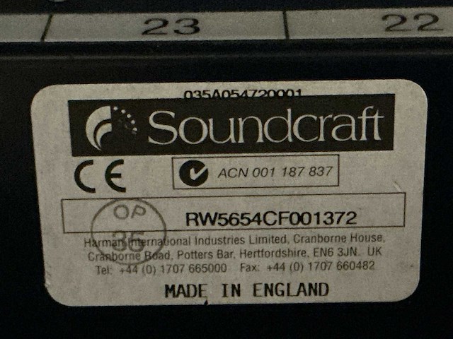 Soundcraft mh3-24 analoge mengtafel - afbeelding 9 van  22