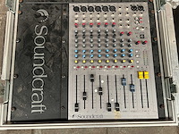 Soundcraft spirit e6 - mengpaneel / audio mixer in flightcase - afbeelding 2 van  5