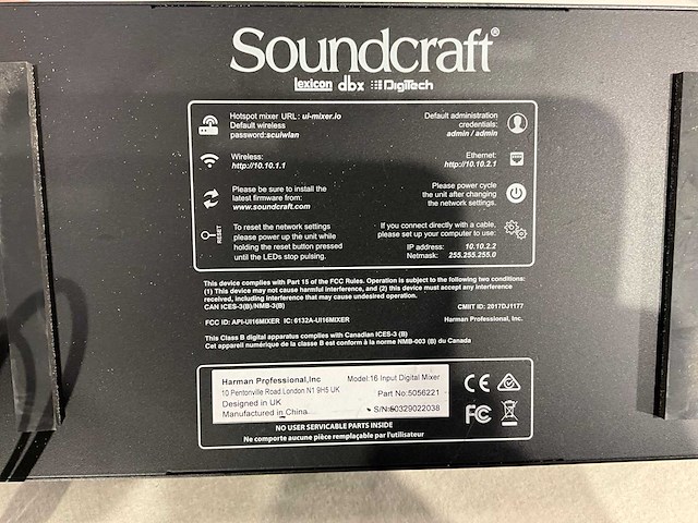 Soundcraft ui16 rack mixer - afbeelding 6 van  6