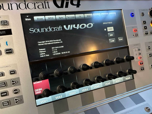 Soundcraft vi400 digitale mengtafel met stagebox - afbeelding 20 van  21