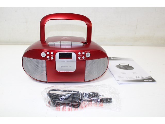 Soundmaster scd7800ro boombox met dab+/fm radiocdmp3usb rood - afbeelding 1 van  1