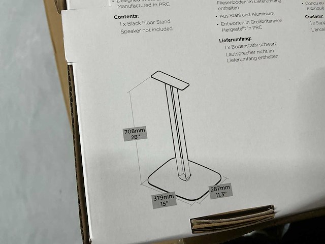 Soundxtra dh250-fs denon home 250 vloerstandaard (76x) - afbeelding 6 van  6