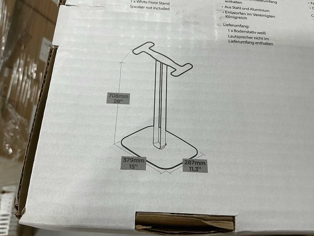 Soundxtra dh350-fs denon home 350 vloerstandaard (75x) - afbeelding 5 van  7