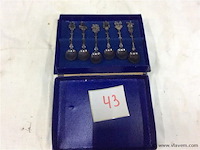 Souvenierlepeltjes in box verzilverd - afbeelding 1 van  2