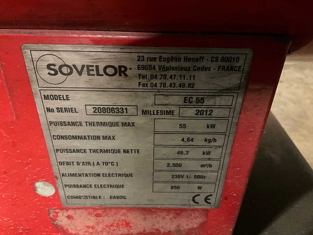 Sovelor ec 55 heater - afbeelding 6 van  6