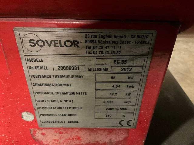 Sovelor ec 55 heater - afbeelding 3 van  6