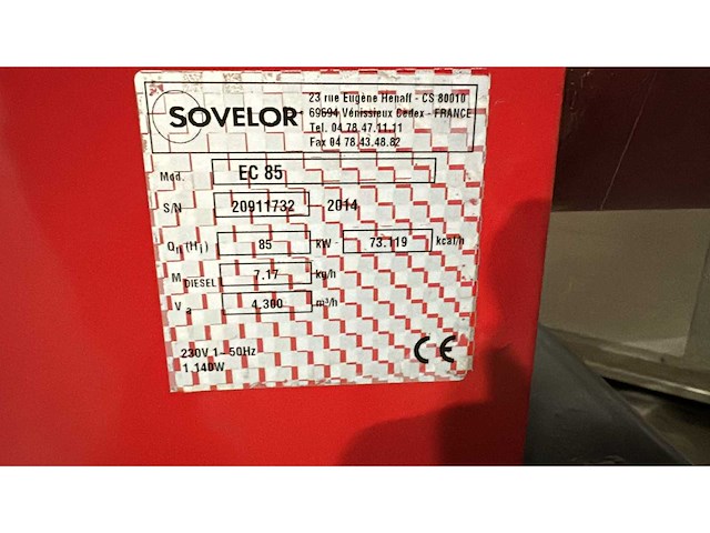 Sovelor ec 85 heater - afbeelding 4 van  4